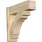 Ekena Millwork Merced Block Rough Sawn Outlooker, Douglas Fir, 8"W x 26"D x 26"H OUT08X26X26MRC05RDF - alternate 1